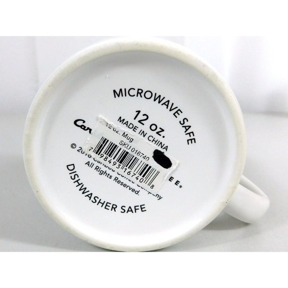 Caribou Coffee Geometric Heart White Coffee Mug All HEART 2016 Ceramic 12 oz - Picture 10 of 10